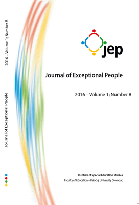 Journal of Exceptional People 2016 – Volume 1; Number 8