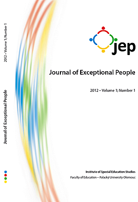 Journal of Exceptional People 2012 – Volume 1; Number 1